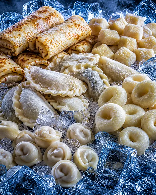 Pierogi, naleśniki, kluski i inne wyroby mączne na lodzie